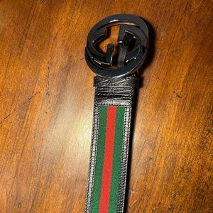 Gucci web belt
